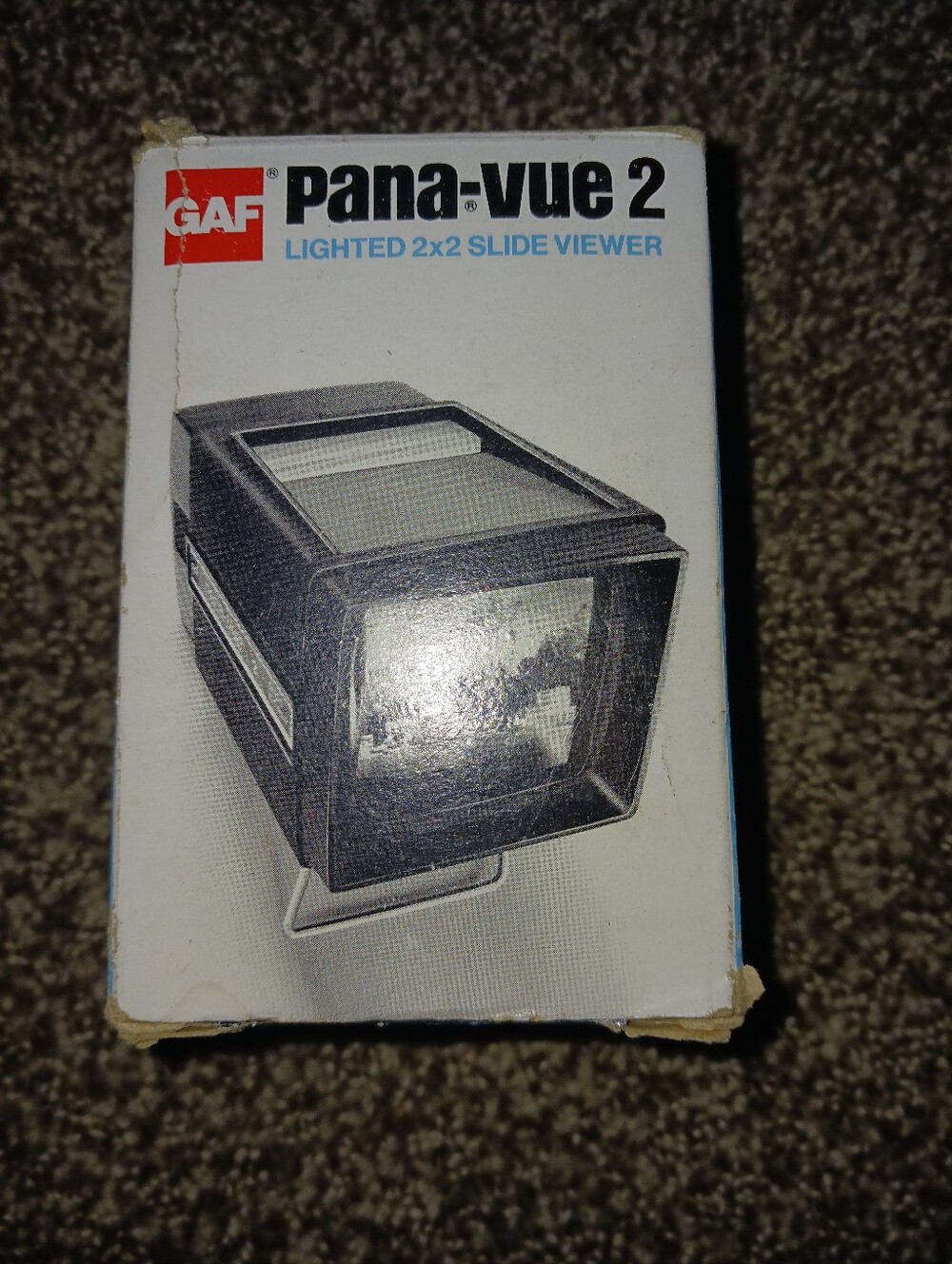 Pana-vue 2 Vuntage Lighted 2x2 Slide Viewer - Black